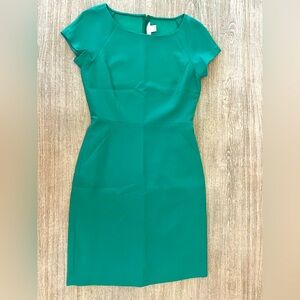 J. Crew Vibrant Green Mini Dress
